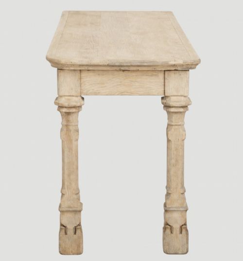 A FABULOUS EARLY 19THC BLEACHED OAK SERVING HALL TABLE - ADDITIONAL PHOTO 2