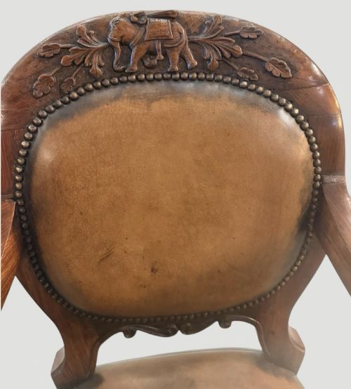 A PAIR OF LOVELY ANGLOINDIAN ROSEWOOD LIBRARY OR SIDE CHAIRS C1830 - ADDITIONAL PHOTO 3