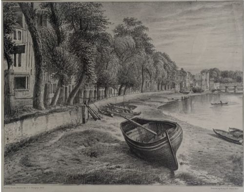FOUR LITHOGRAPHS 1829 IMAGES OF CHELSEA LONDON JC BURGESS PRINTER WILLIAM DAY - ADDITIONAL PHOTO 1