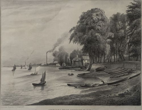 FOUR LITHOGRAPHS 1829 IMAGES OF CHELSEA LONDON JC BURGESS PRINTER WILLIAM DAY - ADDITIONAL PHOTO 3