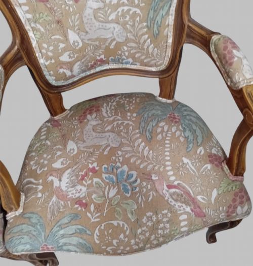 PAIR OF NEOROCOCO OPEN ARMCHAIRS C 1930S - ADDITIONAL PHOTO 4