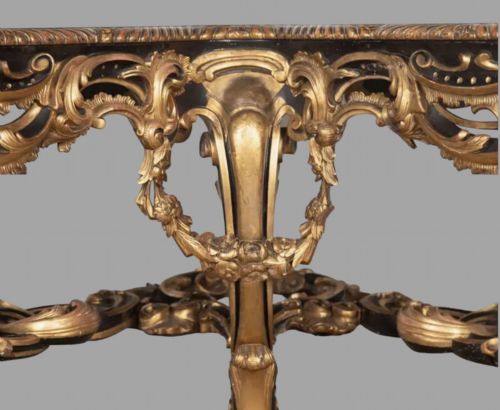 AN IMPRESSIVE 19THC ITALIAN CORNER CONSOLE TABLE - ADDITIONAL PHOTO 3
