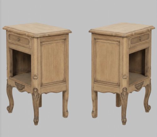 A PAIR OF ATTRACTIVE BLEACHED BEDSIDE TABLE C1900 - ADDITIONAL PHOTO 1