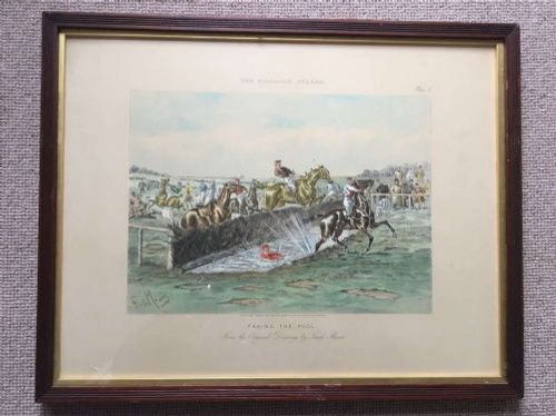 AFTER GEORGE FINCH MASON A SET OF FOUR AQUATINTS HORSE RACING 'BILLIARDS STAKES' - ADDITIONAL PHOTO 2