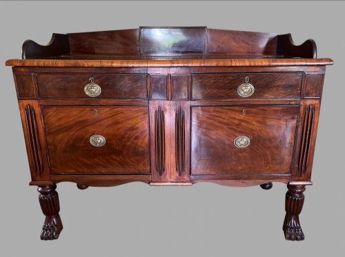 An Attractive 19th Century Flame Mahogany Buffet or Sideboard