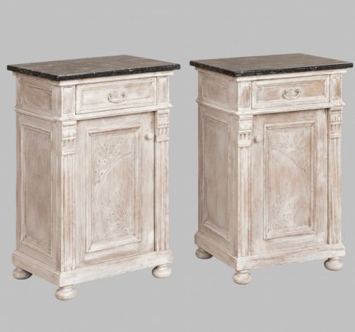 Pair of Mid-19th Century Painted Bedside Tables