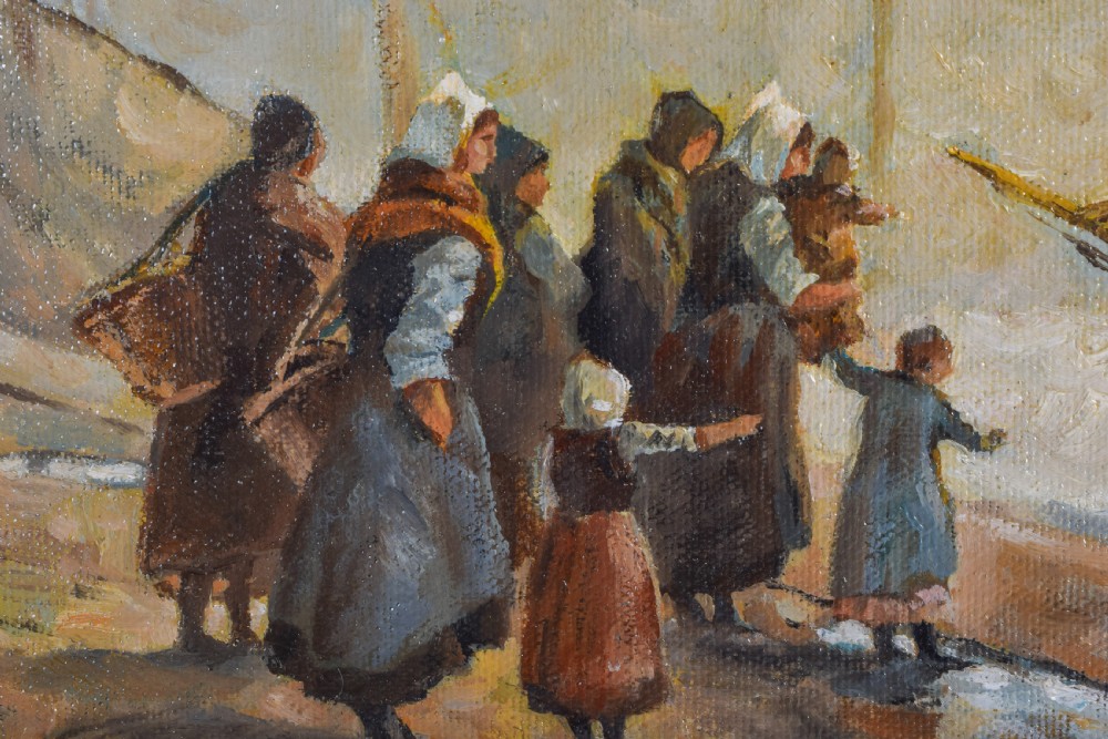European School (19th Century) Oil on board, coastal scene  View III