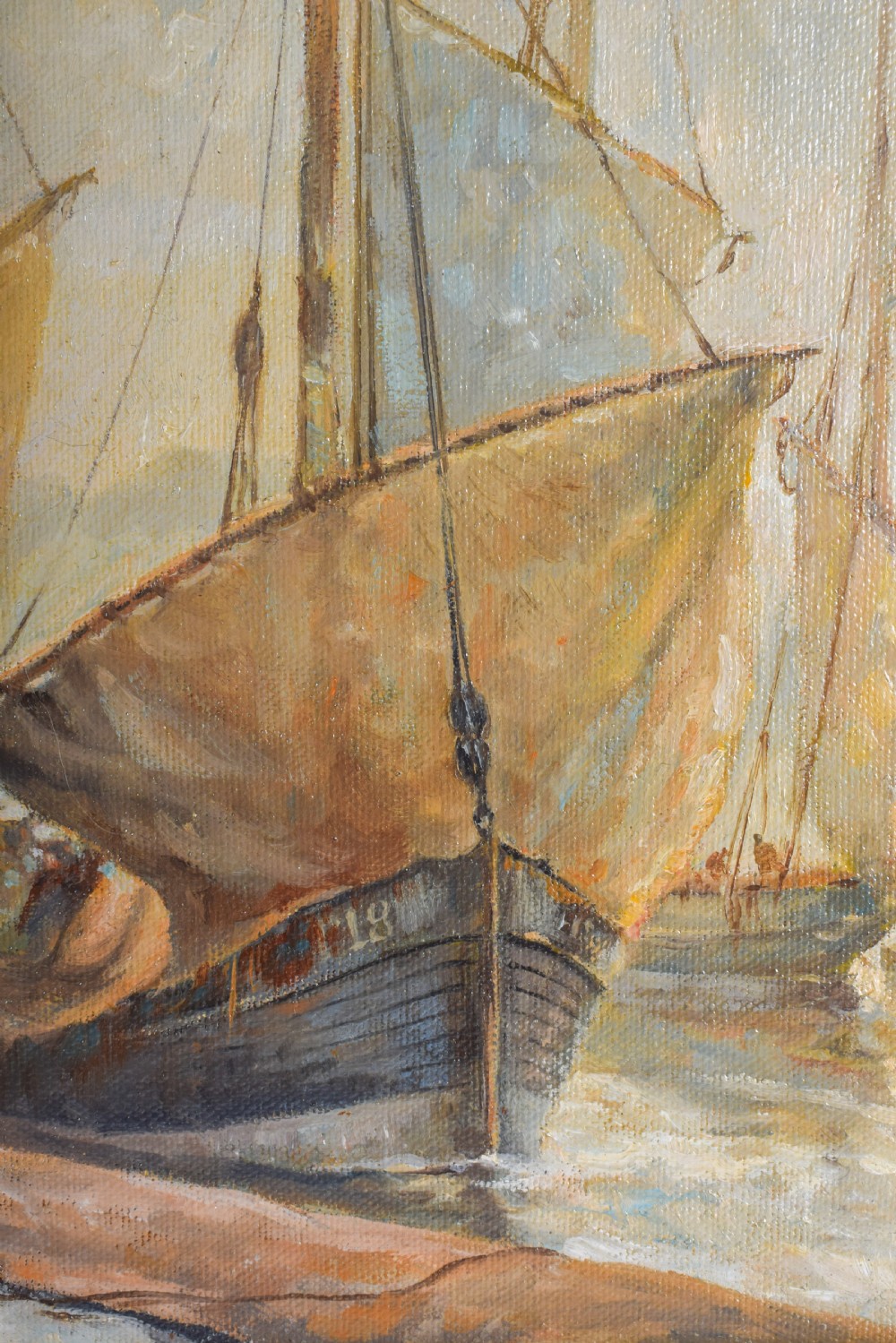 European School (19th Century) Oil on board, coastal scene  View IV