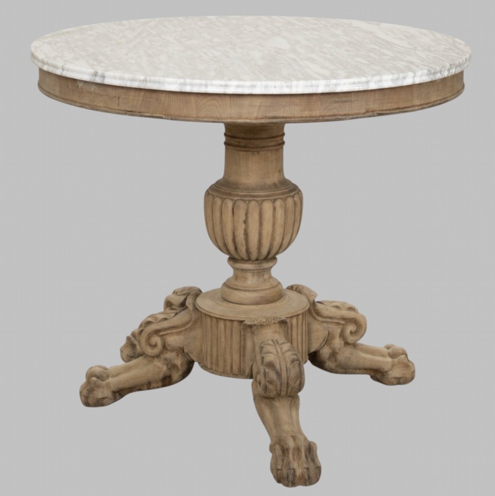 An Attractive Bleached Walnut Gueridon c1860