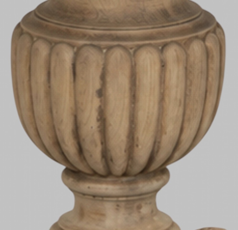 A 19th-century circular gueridon table featuring a white marble top set upon a carved bleached walnut pedestal base with scrollwork and claw feet. View IV