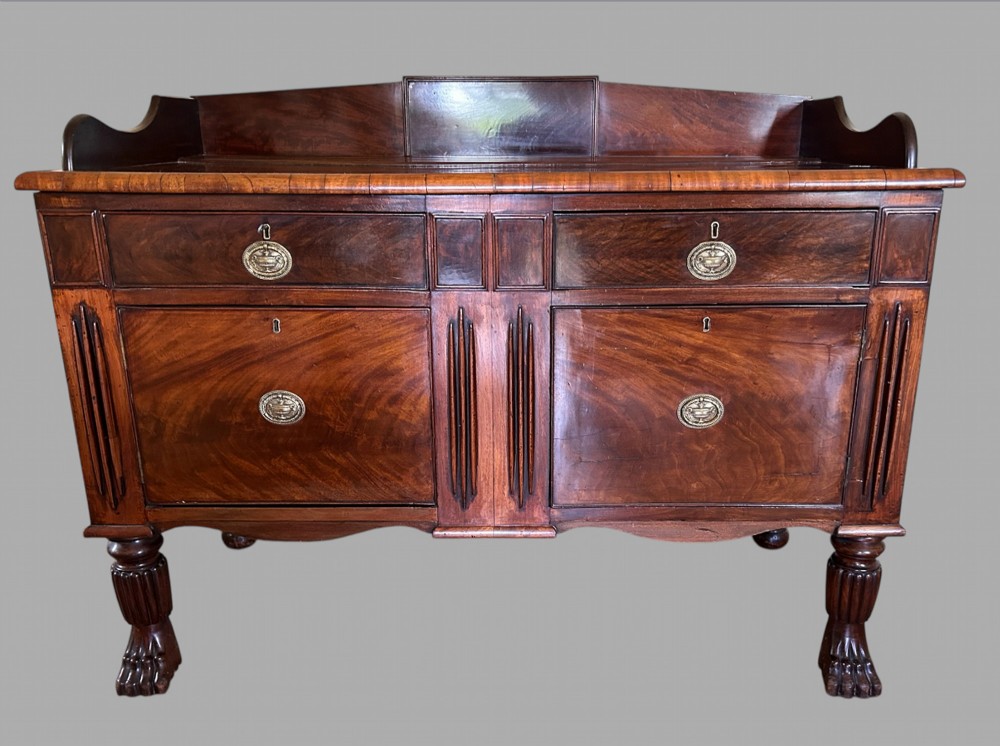 An Attractive 19th Century Flame Mahogany Buffet or Sideboard