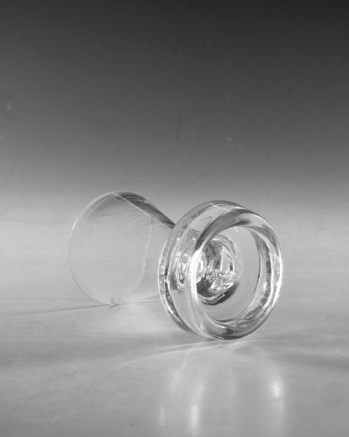 ANTIQUE GLASS FIRING GLASS ENGLISH LATE 18TH CENTURY - ADDITIONAL PHOTO 2