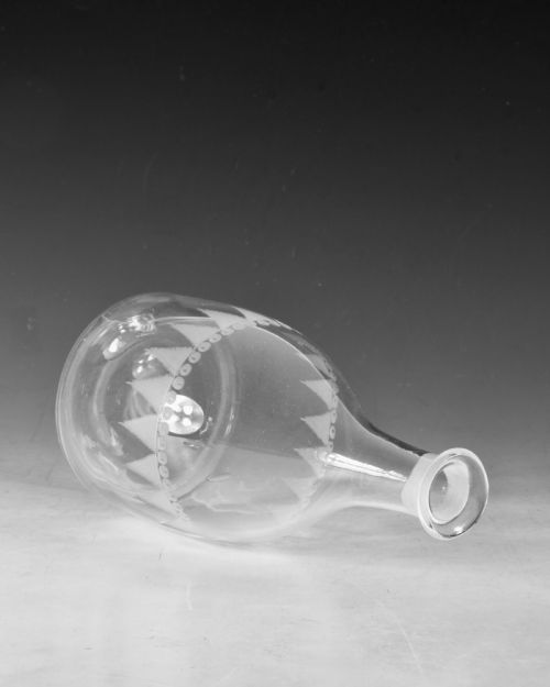 ANTIQUE GLASS DECANTER ENGLISH C1800 - ADDITIONAL PHOTO 5