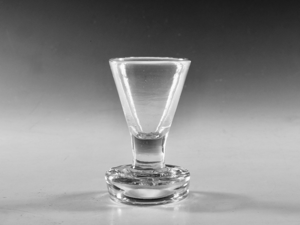 Antique glass - firing glass English late 18th century