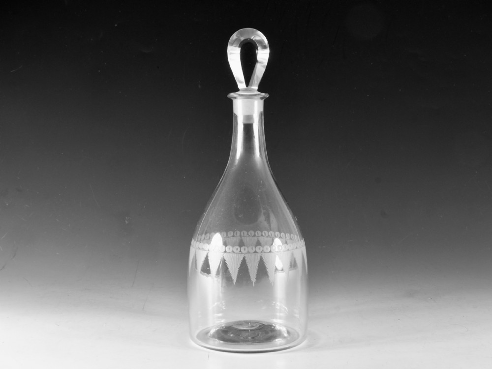 Antique glass - decanter English c1800
