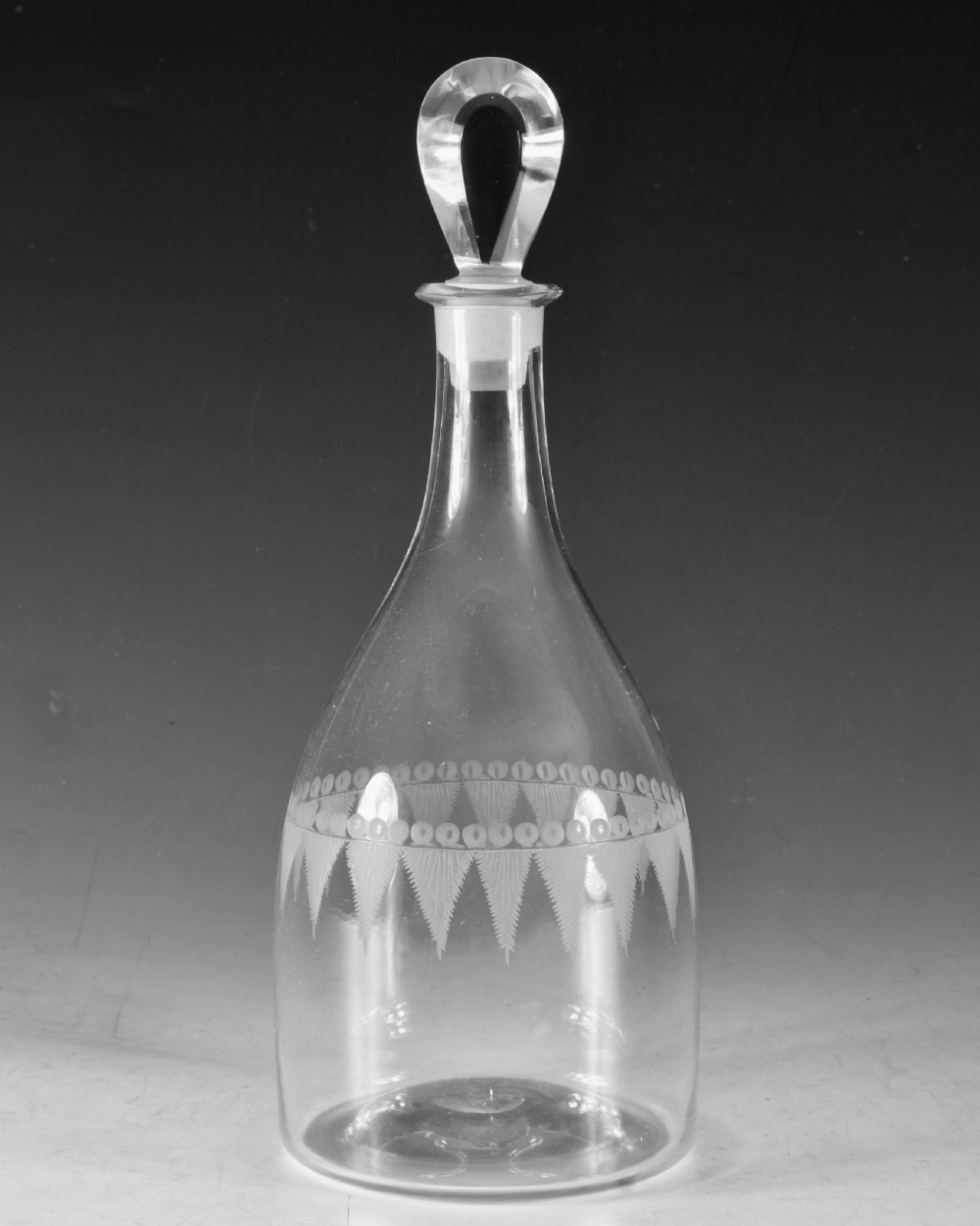 Antique glass - decanter English c1800 View III