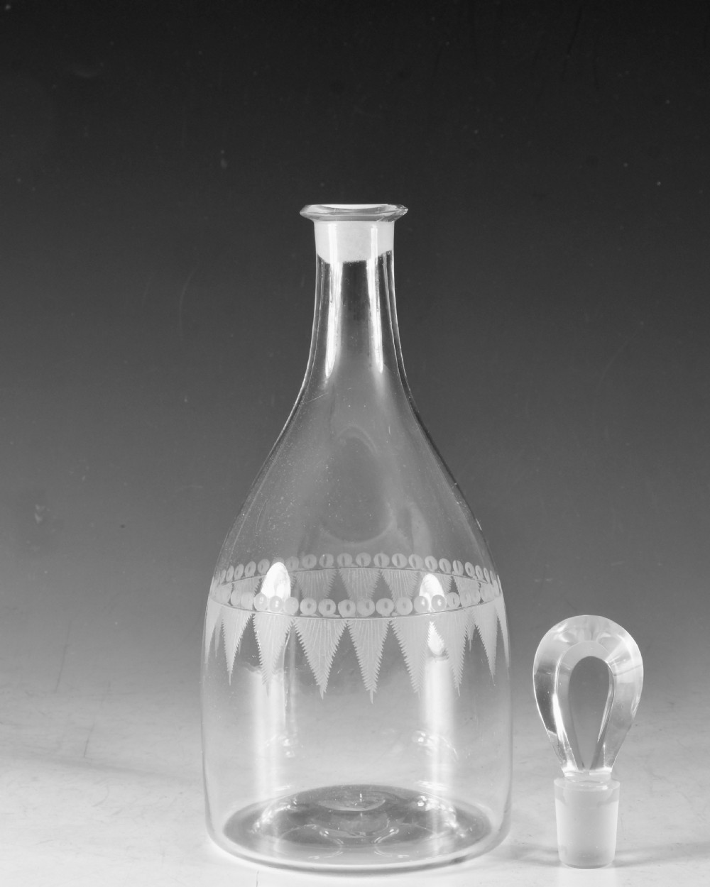 Antique glass - decanter English c1800 View IV
