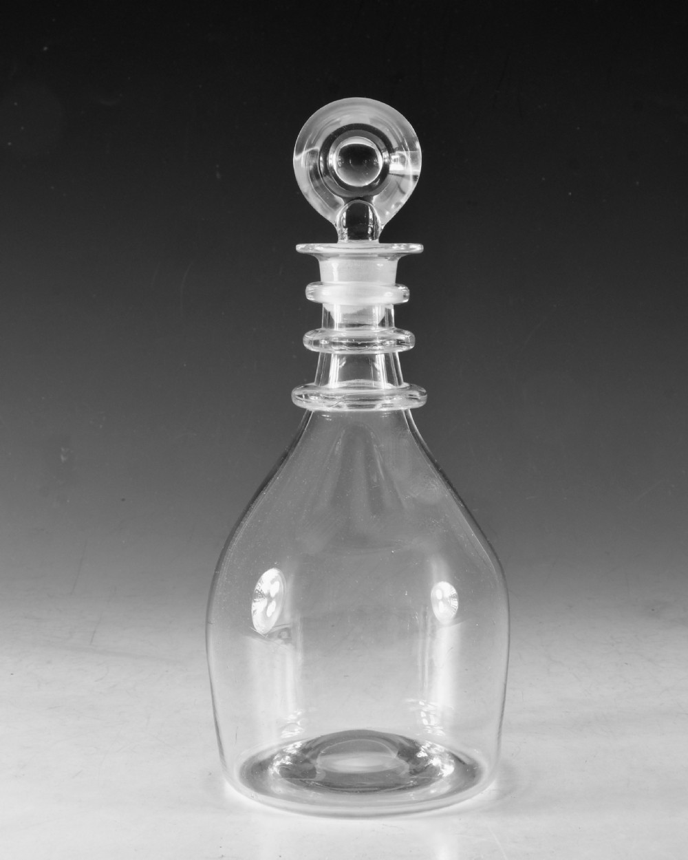 Antique glass - decanter English c1820 View II