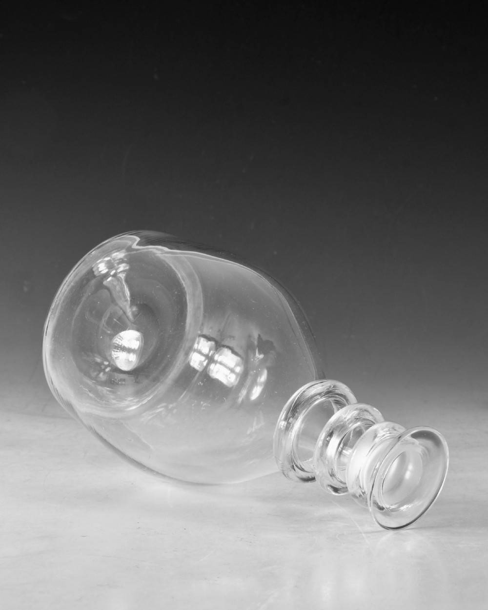 Antique glass - decanter English c1820 View V
