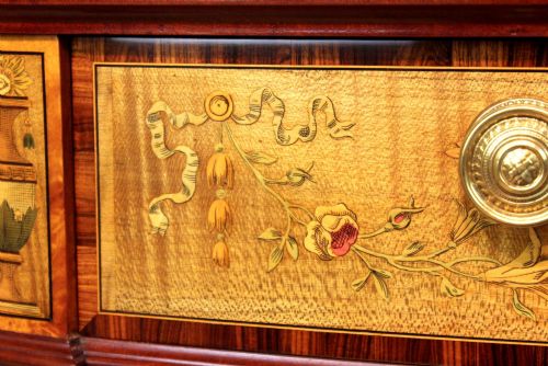 AN EXHIBITION QUALITY VICTORIAN SATINWOOD CONSOLE TABLE - ADDITIONAL PHOTO 4