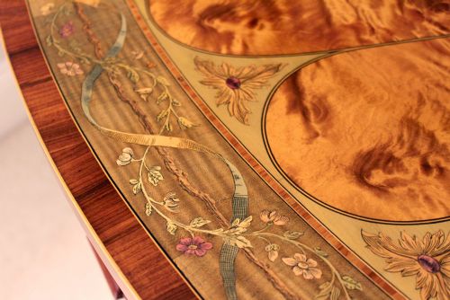 AN EXHIBITION QUALITY VICTORIAN SATINWOOD CONSOLE TABLE - ADDITIONAL PHOTO 9