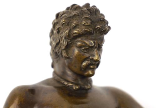 A 19TH CENTURY ITALIAN BRONZE SCULPTURE OF THE DYING GAUL - ADDITIONAL PHOTO 1