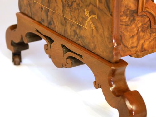 A FINE QUALITY VICTORIAN INLAID BURR WALNUT CANTERBURY - ADDITIONAL PHOTO 6