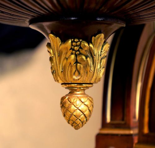 AN EXHIBITION QUALITY PAIR OF MAHOGANY AND ORMOLU PALATIAL TORCHERES - ADDITIONAL PHOTO 5