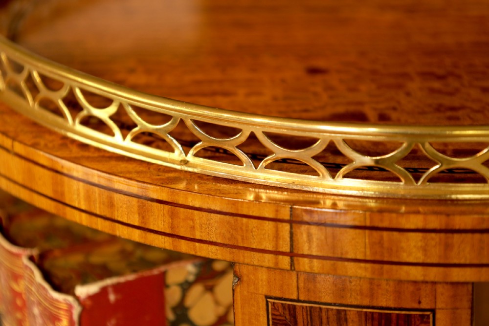 A Fine Victorian Burr Walnut Inlaid Revolving Library Bookcase View II
