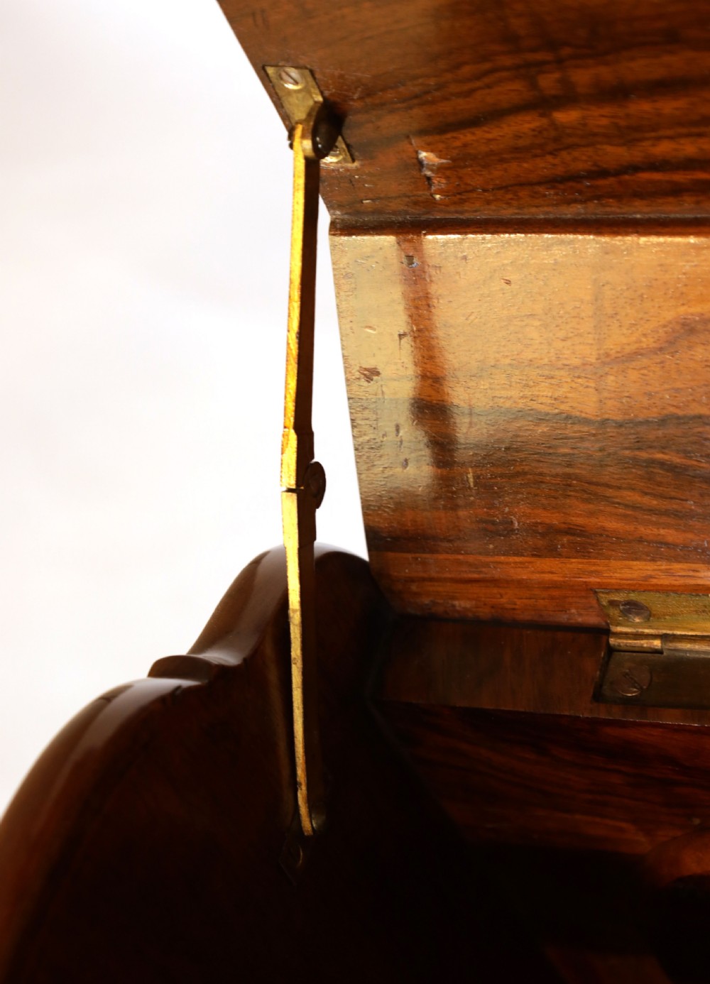 A Fine Quality Victorian Inlaid Burr Walnut Canterbury View III