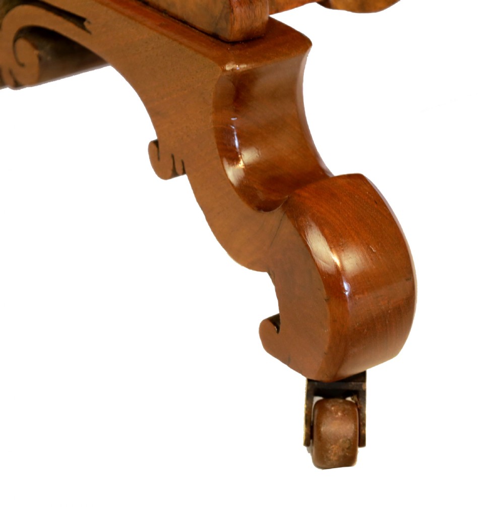 A Fine Quality Victorian Inlaid Burr Walnut Canterbury View VI