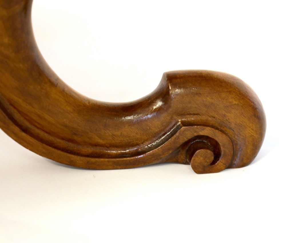 A Fine Quality Victorian Burr-Walnut Inlaid Shaped Moulded Edge Table View IV