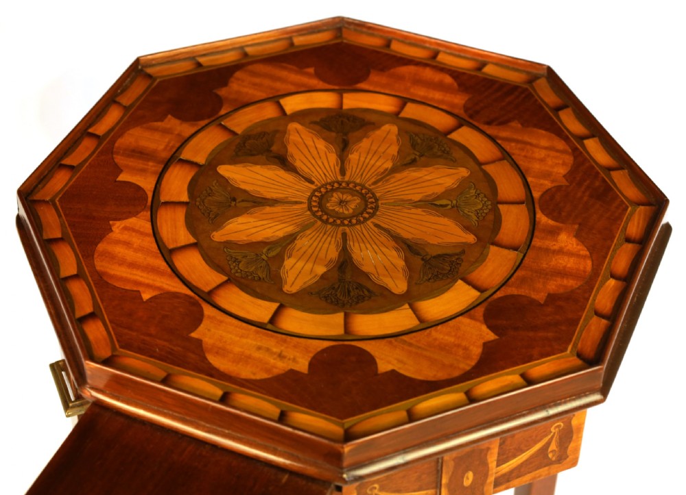 A Fine Quality Pair of Victorian Inlaid Mahogany Kettle stands View VII