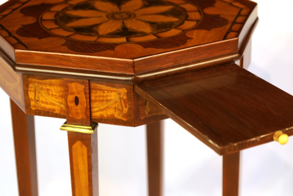 A Fine Quality Pair of Victorian Inlaid Mahogany Kettle stands View X