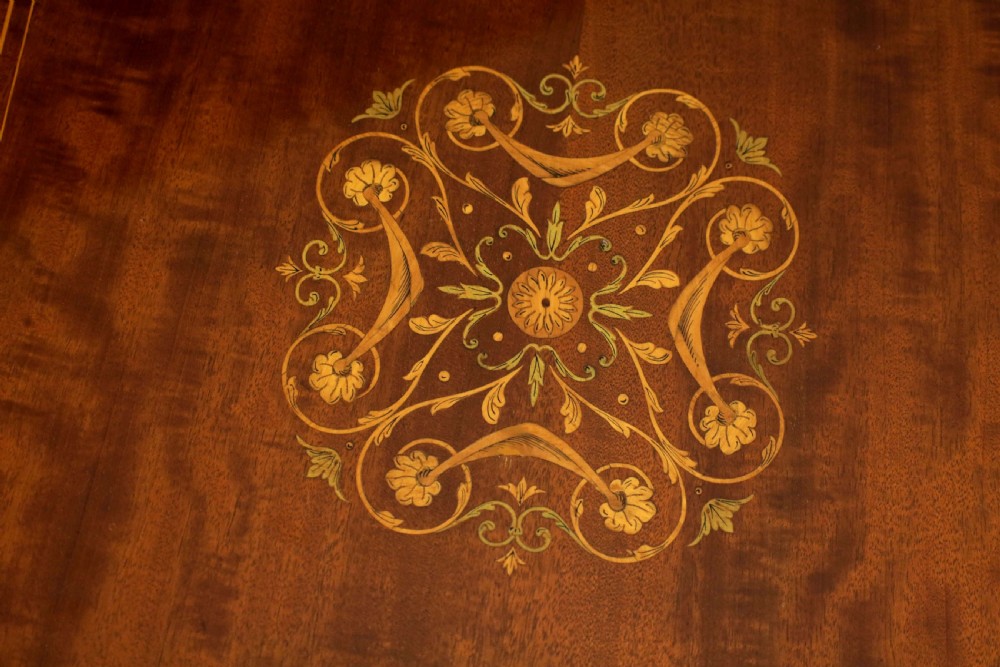 A Fine Late Victorian Mahogany Inlaid Revolving Bookcase View IV