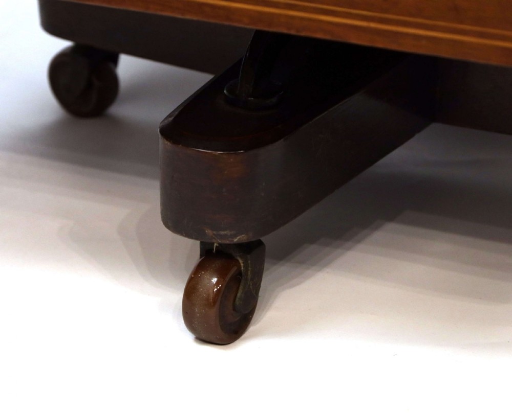 A Fine Late Victorian Mahogany Inlaid Revolving Bookcase View VIII
