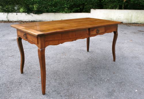 French Farmhouse Table Cherry Cabriole Leg