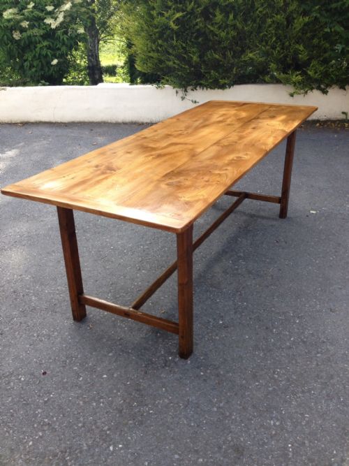 French Elm Farmhouse Dining Table