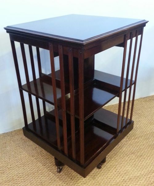 Mahogany Revolving Bookcase