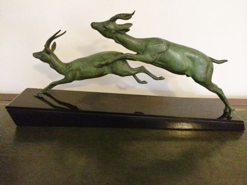Art Deco Spelter Group by "Plagnet"
