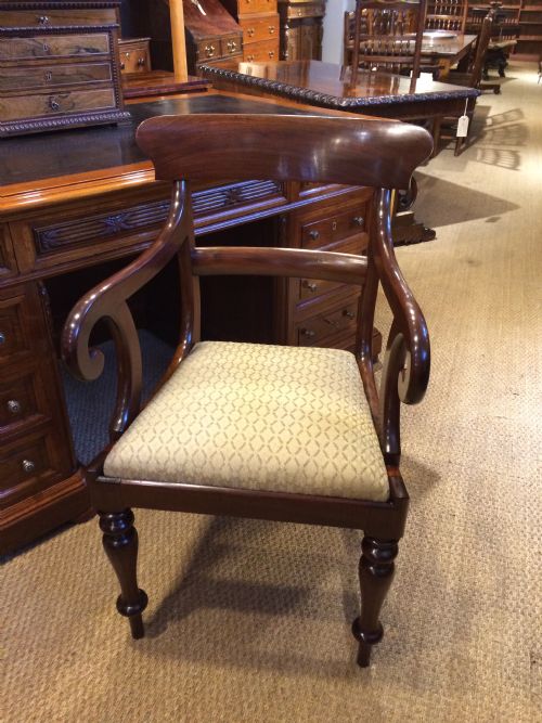 Mahogany Desk / Carver Chair