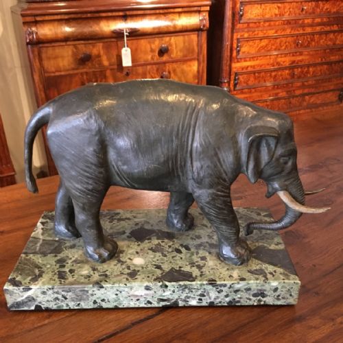 Art Deco Bronze Elephant