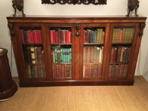 Victorian Walnut Bookcase