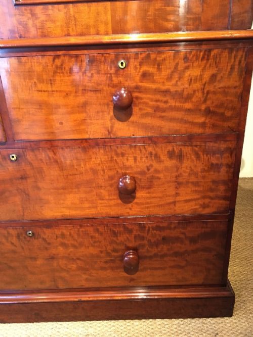 fig 1. Large mahogany linen press