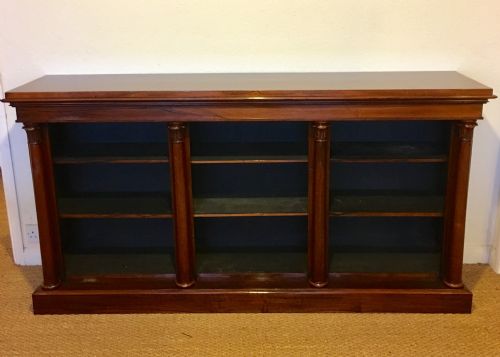Long Low Rosewood Bookcase