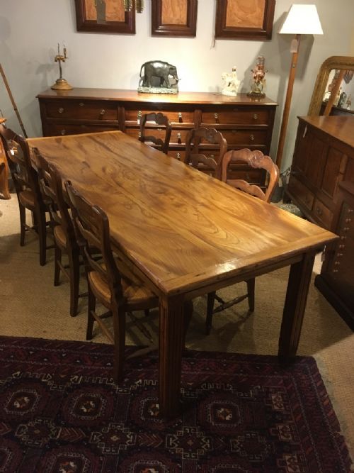 Elm Farmhouse Table / Dining Table / Kitchen Table