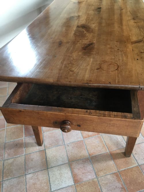 fig 1. Cherrywood farmhouse table