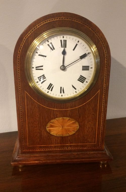 Edwardian Oak Cased Mantel Clock