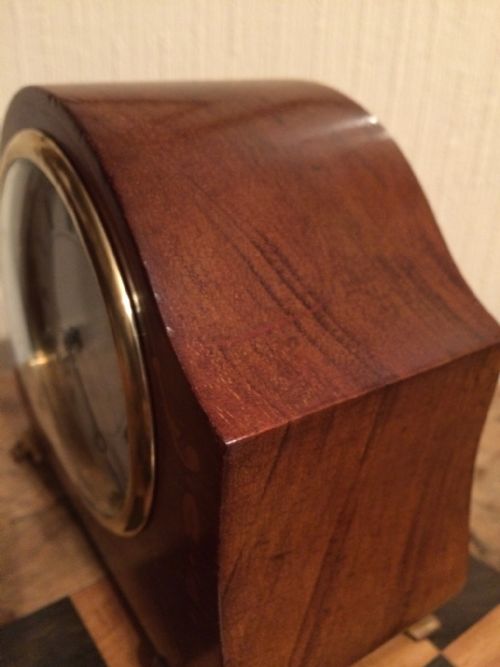 fig 1. MAHOGANY MANTEL CLOCK 