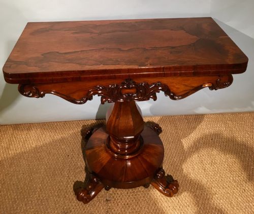 19th Century Rosewood Card Table